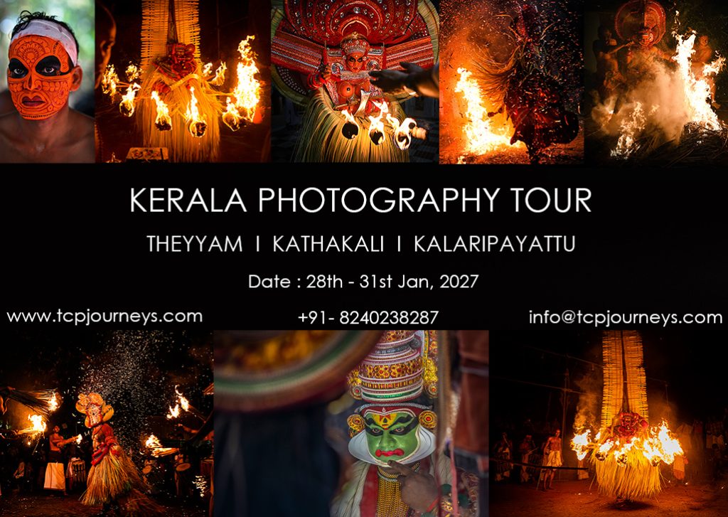 Kerala Photography Workshop (Theyyam, Kathakali and Kalaripayattu) ( Booking Open )